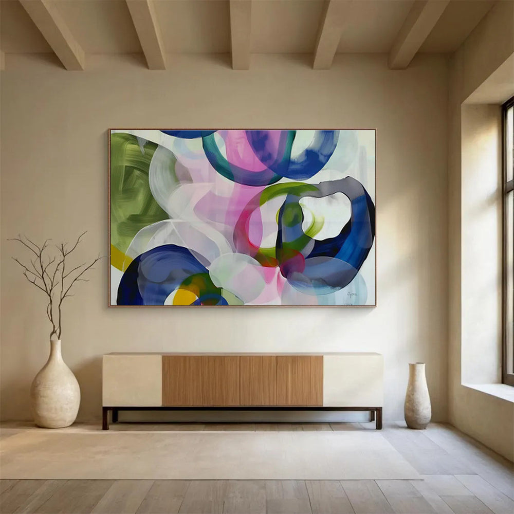 Enormous Abstract Wall Mural for Dining Room & Living Room DKH473