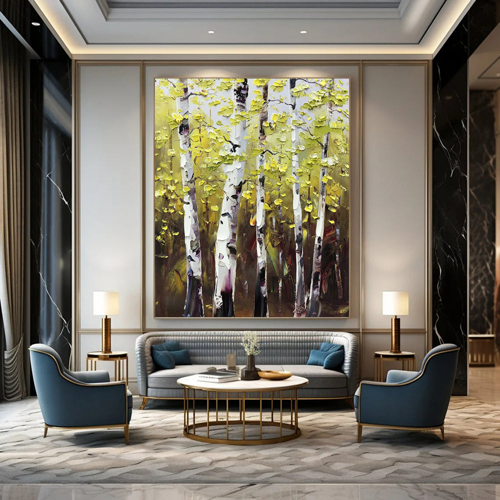 Thought - Provoking Hand - Painted Textured Abstract for Office & Dining Room DKH1282