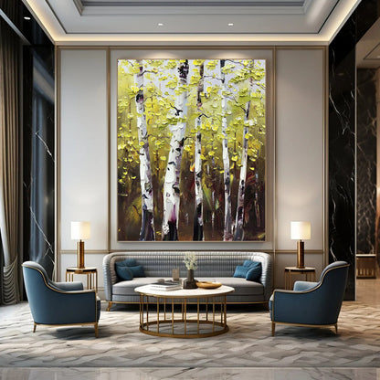 Thought - Provoking Hand - Painted Textured Abstract for Office & Dining Room DKH1282