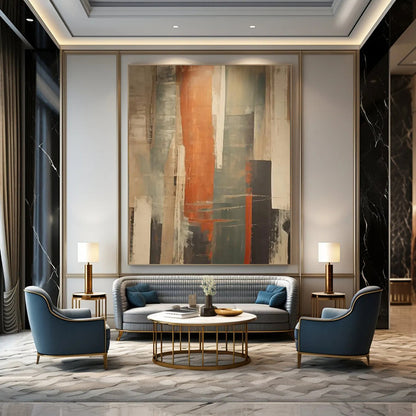 Stardust Mosaic: Hand - Painted Custom Abstract Gem for Hallway and Bar DTP113