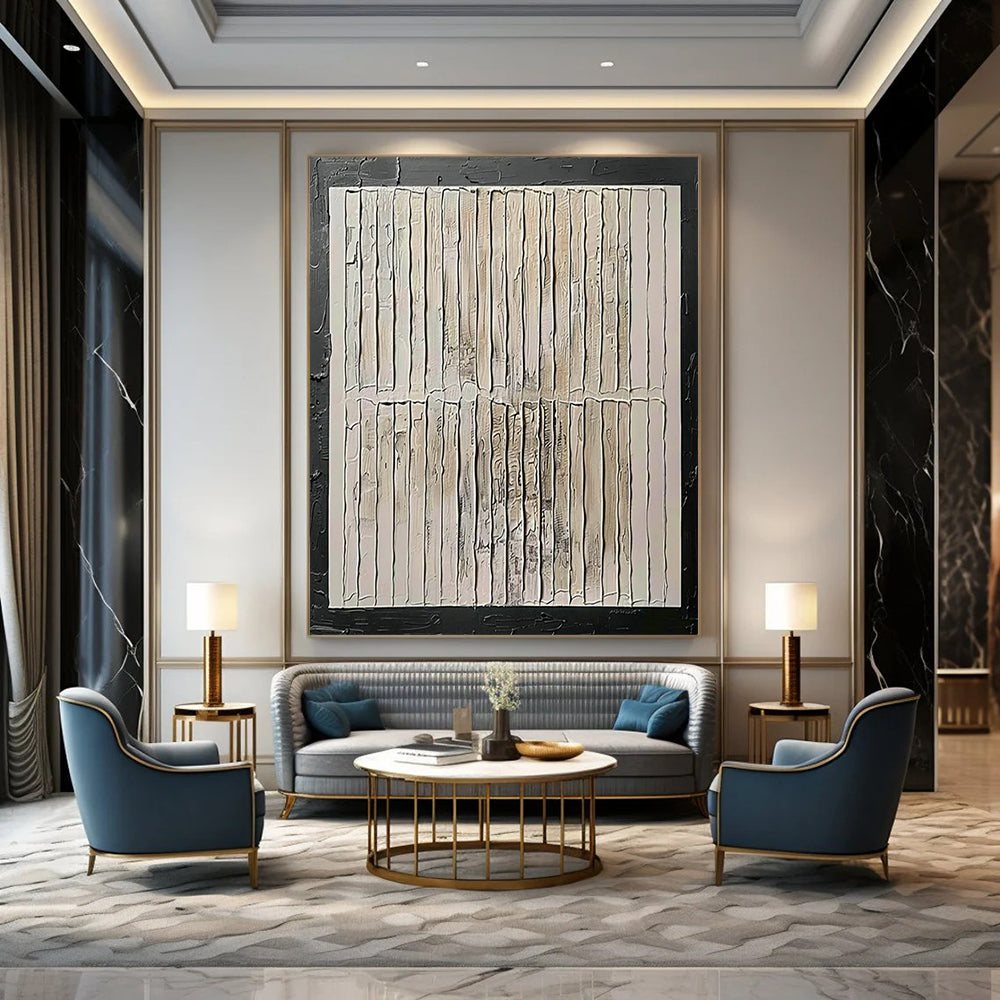 Tremendous Hand-Painted Abstract Wall Murals for Bar & Hallway LargeART2352