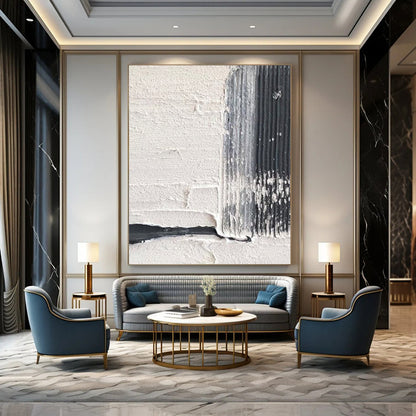Custom Hand-Painted Abstract Masterpieces for Hotel & Entryway DTP366