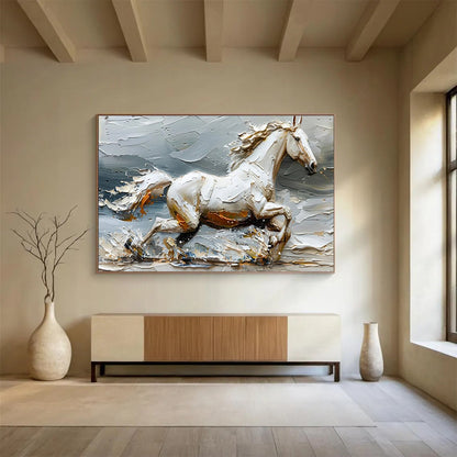 Grand Original Textured Hand - Crafted Abstract Artwork for Prestigious Interiors DKH812