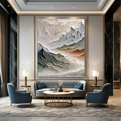 Hand - Crafted Custom Textured Abstract Painting for Office & Dining Room DKH0981