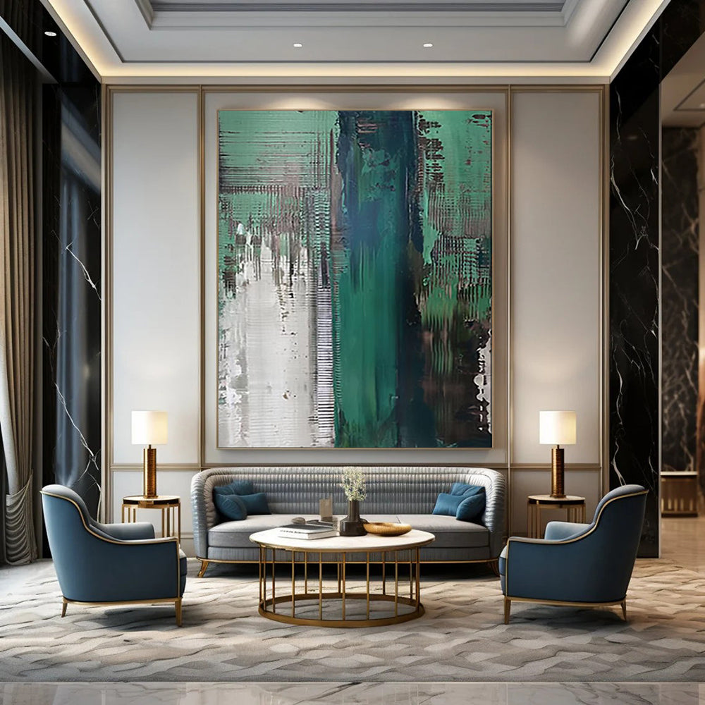 Rustic & Textured Abstract Canvas Art for Bedroom & Hallway LargeART2021