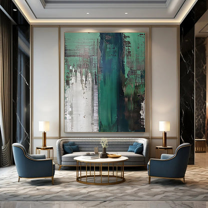Rustic & Textured Abstract Canvas Art for Bedroom & Hallway LargeART2021