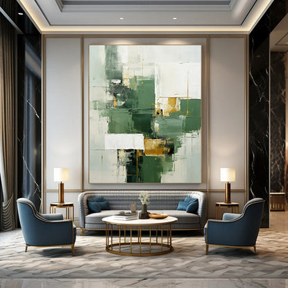 Large-Format Hand-Painted Abstract Canvases for Bar & Living Room LargeART2290