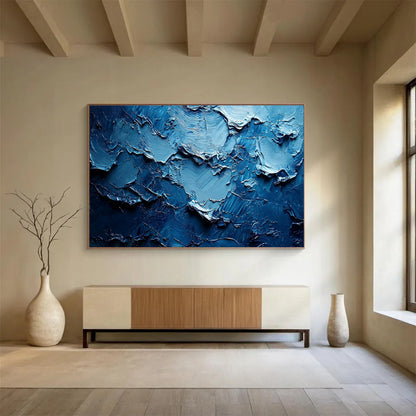 Grand Textured Hand - Painted Abstract Artwork for Prestigious Interiors DKH758