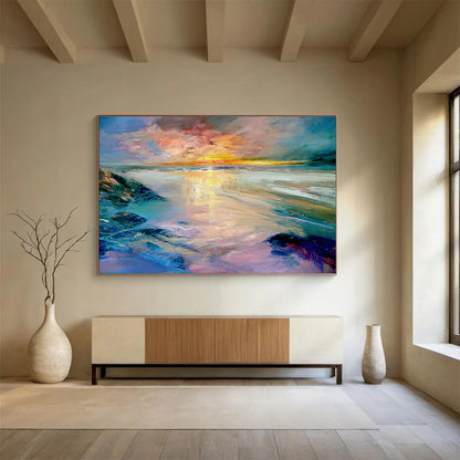“Ethereal Embrace” Colossal Abstract Wall Art for Bedroom & Hallway DKH213