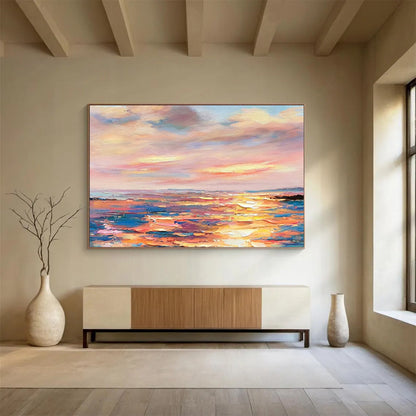 Alluring Oversized Abstract Painting for Hotel Lobby & Hallway LargeART1736