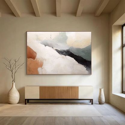 Giant Hand-Painted Abstract Wall Art for Dining Room & Bar LargeART1510