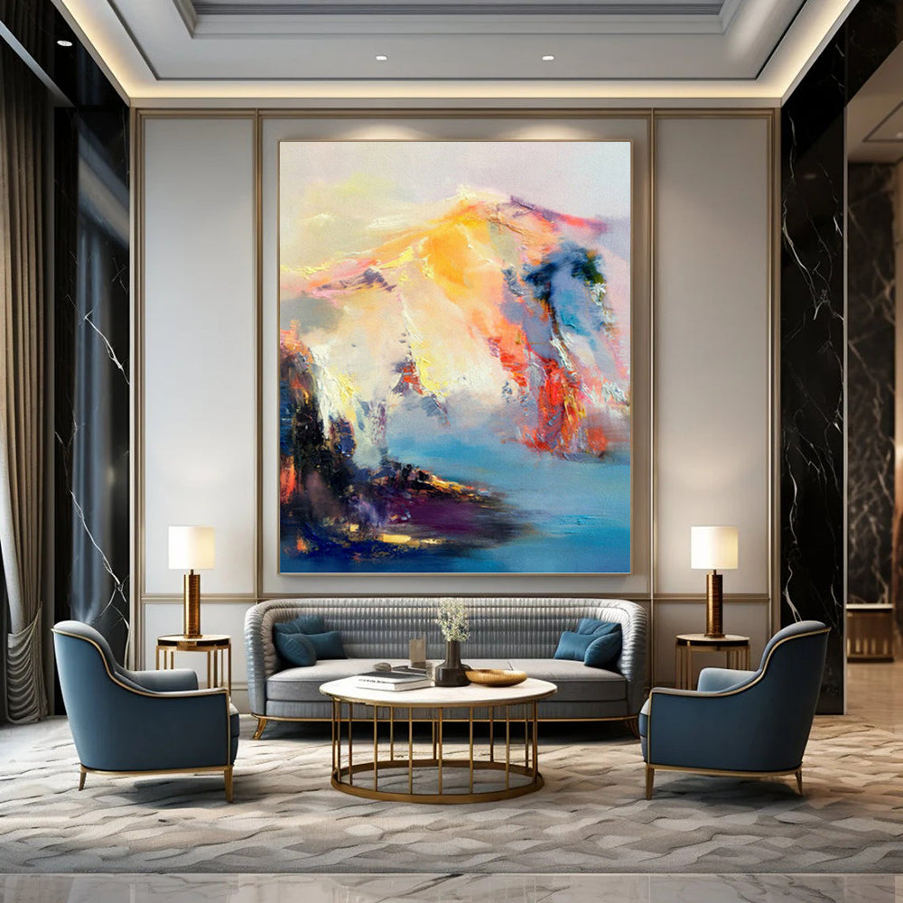 Colossal Custom - Painted Textured Canvas Abstract for Office & Bedroom DKH1061