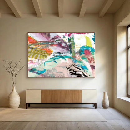 Vibrant Tropical Collage - Lively Dining Room Accent DLZ118