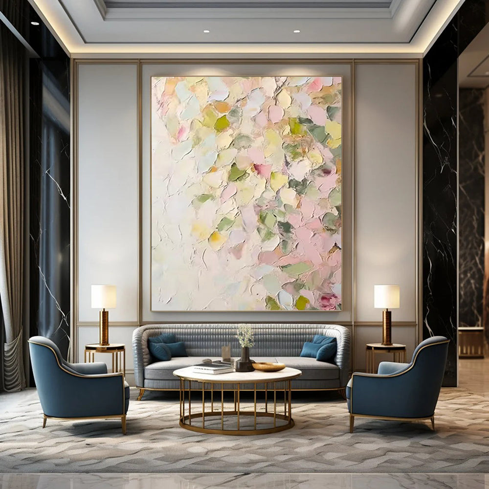 Fashion - Forward Hand - Painted Textured Abstract Art on Canvas for Bar & Entryway DKH1391