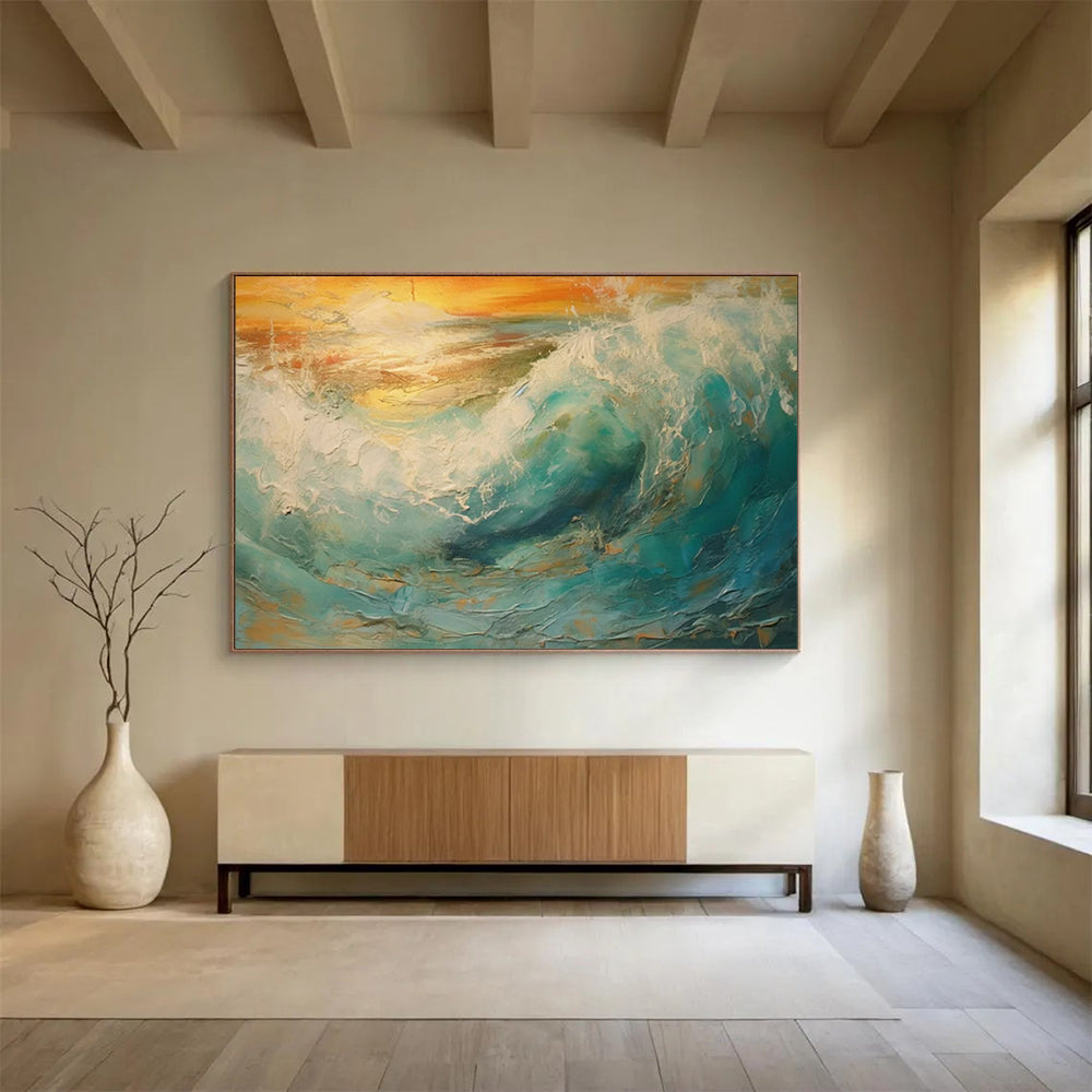 Vintage - Glamour Timeless Abstract Painting for Entryway & Hotel LargeART1801