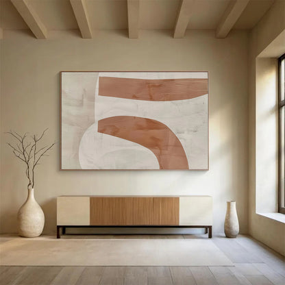 Striking Hand - Painted Textured Abstract Painting for Entryway & Bar DKH588