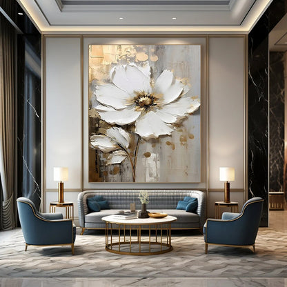 Large Custom Abstract Paintings: Textured Details for Bedroom & Bar DTP300