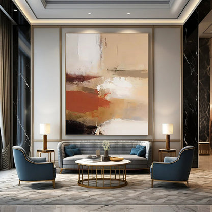 Luxuriously Massive Hand - Painted Textured Abstract Art for Salon & Beauty Parlor DKH1245