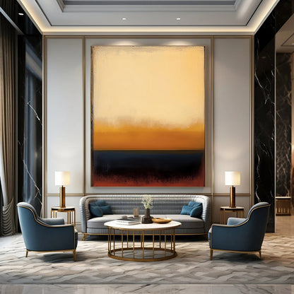 Structured & Inspiring Custom Hand-Painted Abstract Painting for Office & Dining Room LargeART1948