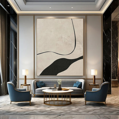 Visionary Designer - Crafted Textured Canvas Abstract for Office & Dining Room DKH1148