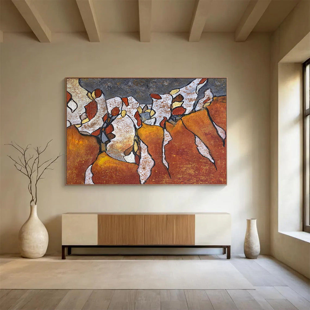 Customizable Large Abstract Art for Hallway DKH005