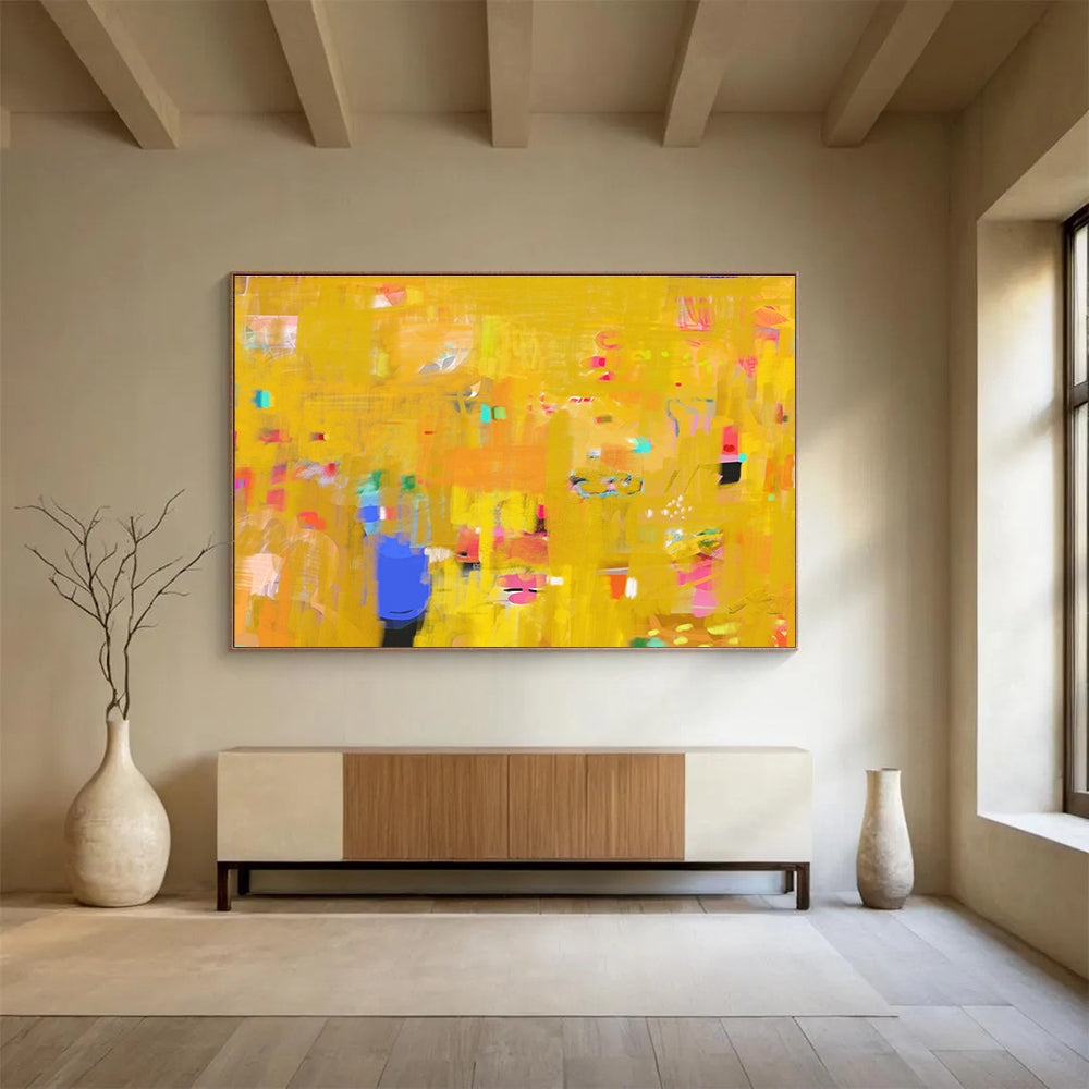 Custom - Crafted Abstract Painting for Artisan Workshop DKH038