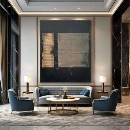 Hand-Painted Large Custom Abstract Paintings for Bar & Entryway DTP307