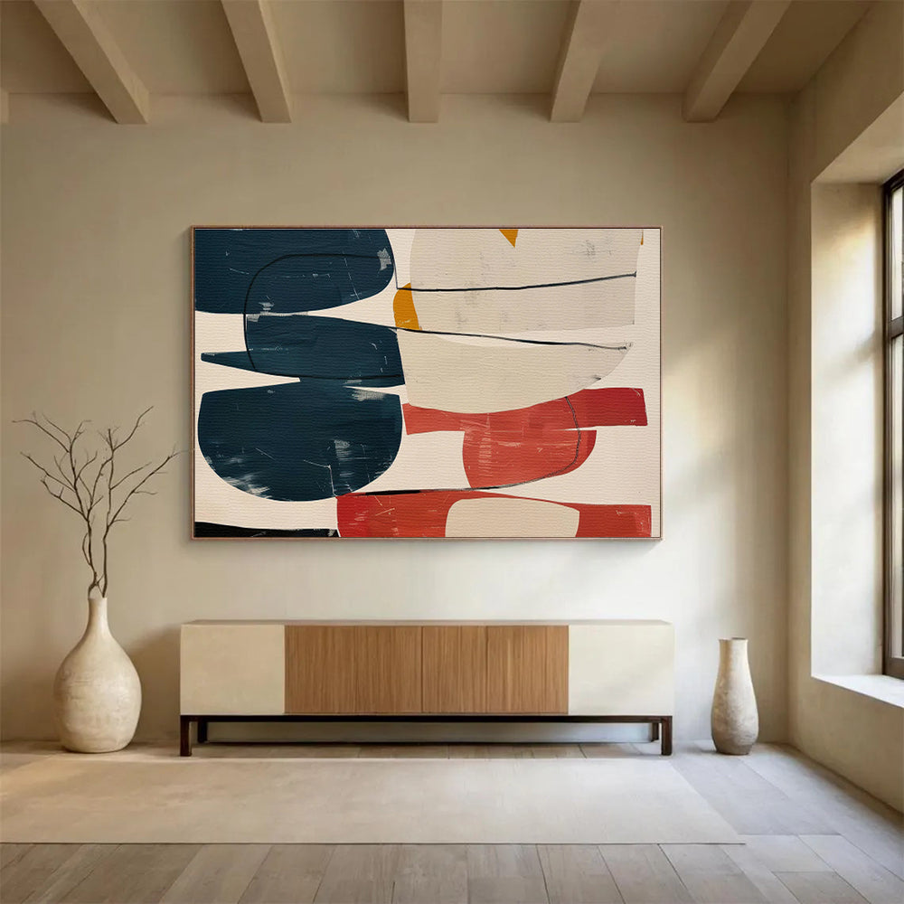 Colossal Hand - Painted Textured Abstract Wall Mural for Office & Living Room DKH590