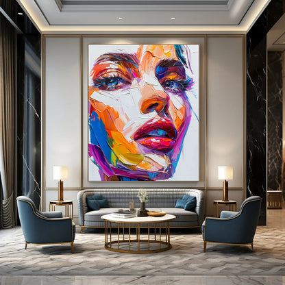 Custom Hand-Painted Abstract Painting for Office & Bar LargeART1870