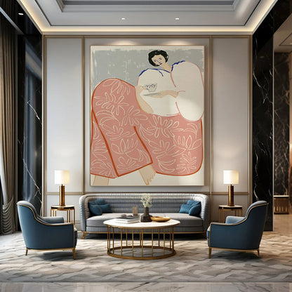 Designer - Conceptualized Hand - Painted Textured Canvas Masterpiece for Bedroom & Living Room DKH1147