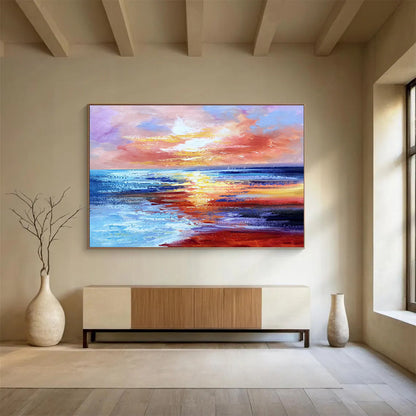“Ethereal Whispers” Immense Abstract Wall Decor for Entryway & Bedroom DKH294