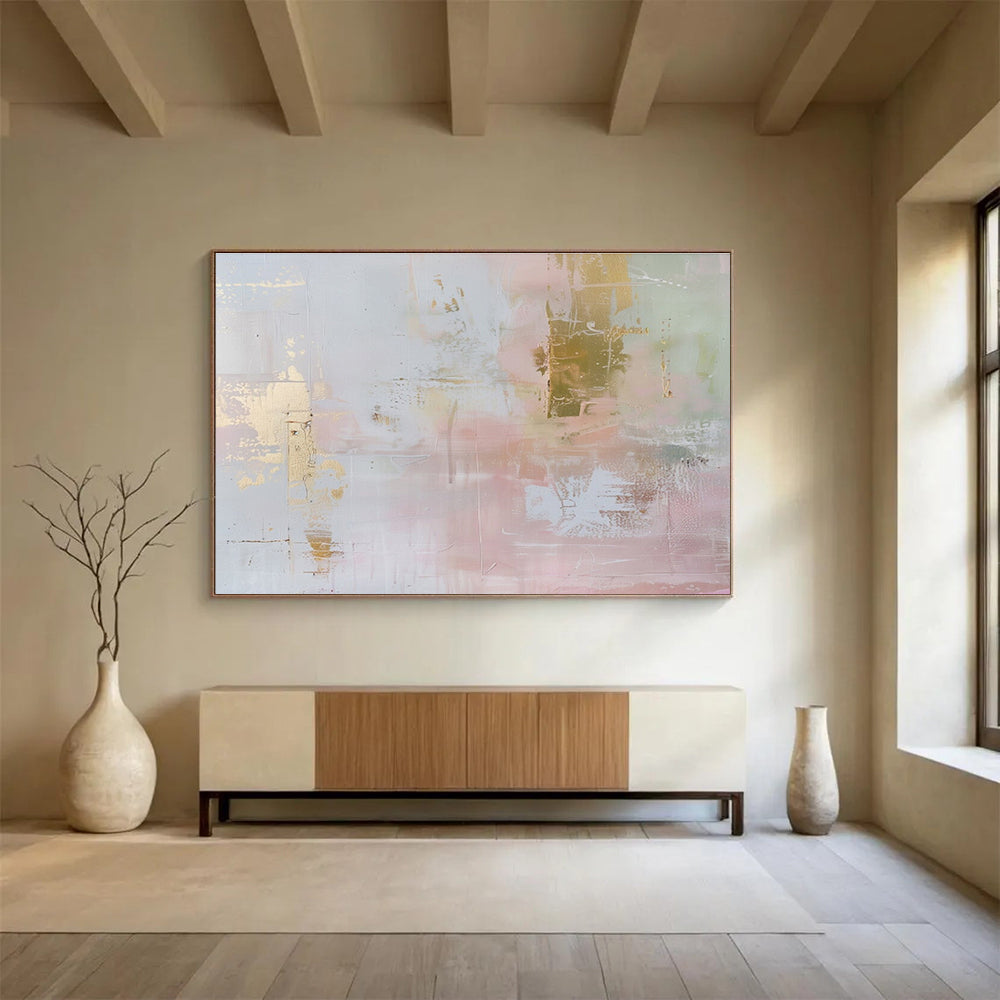 Large - Format Textured Abstract Wall Decor for Bedroom & Dining Room DKH498