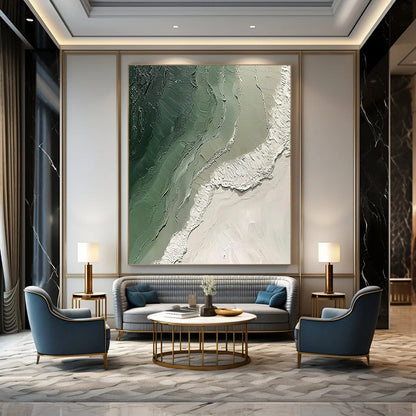 Colossal Hand-Painted Abstract Canvases for Dining Room & Office LargeART2353