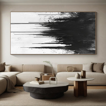 Black Dripping Paint "Gothic Drip" Painting On Canvas HB302