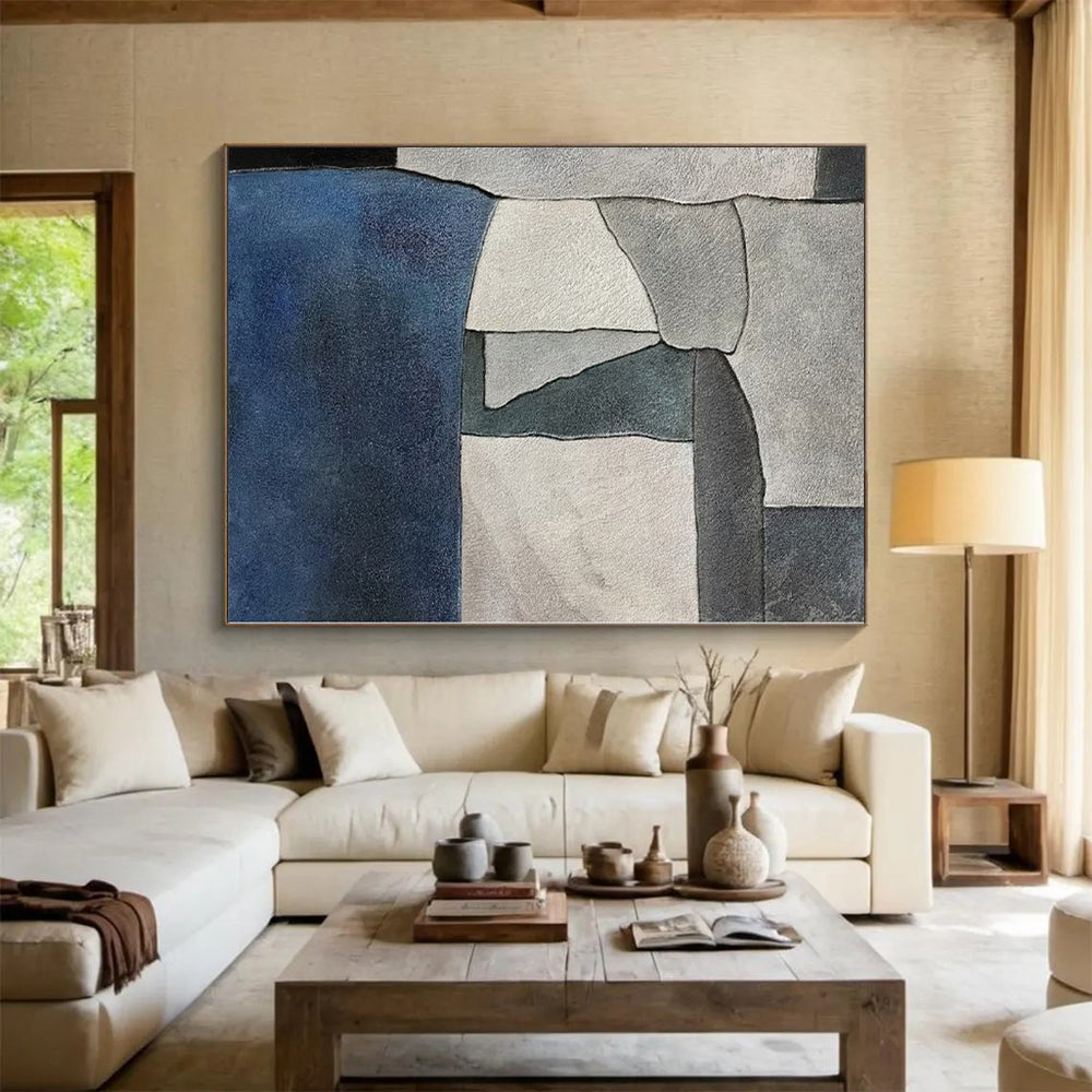 Huge Made-to-Order Abstract Painting for Garage Workshop Feature Wall