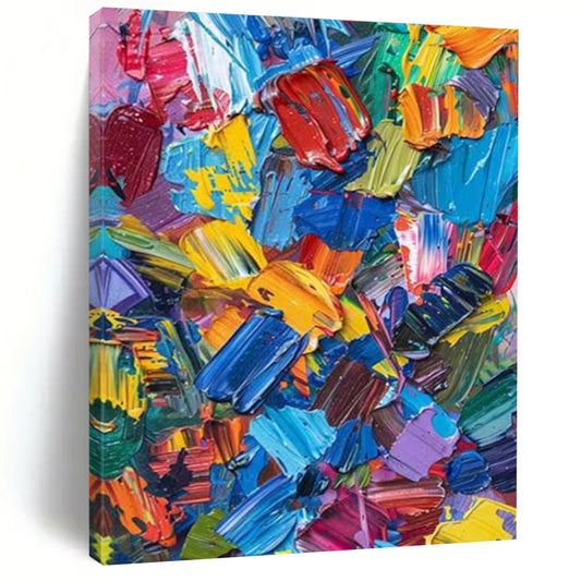 Large-Scale Abstract Art for Attic Living Space Character Enhancement LargeART0685
