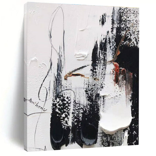 Extra-Huge Modern Abstract Painting for Nursery Soothing Decor