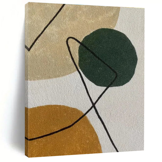 Hand-Painted Personalized Abstract Canvas for Living Room & Hotel Lounges