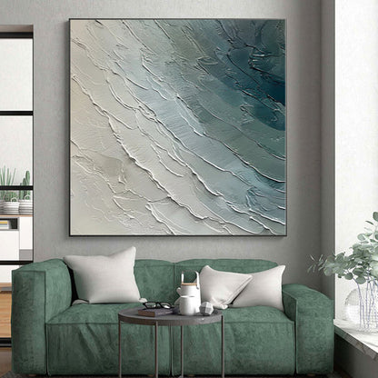 Custom Extra Large Abstract Weave Painting - Hand-Painted Gouache for Artisan Craft Studios