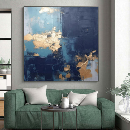 Oversized Contemporary Abstract Canvas for Mudroom Functional and Stylish Makeover