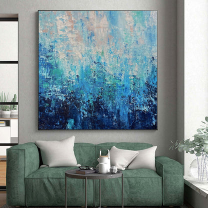 Monumental Abstract Floral Mural - Commissioned Acrylic for Botanical Conservatory Entrances