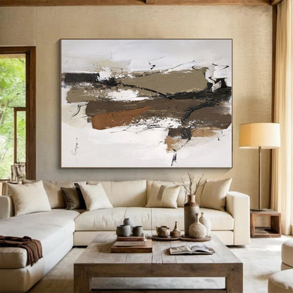 Vast Contemporary Abstract Wall Art for Bathroom Spa-Like Vibe