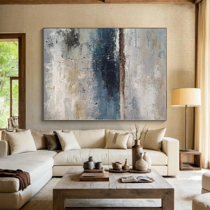 Vast Custom Abstract Canvas for Nursery Crib Feature Wall