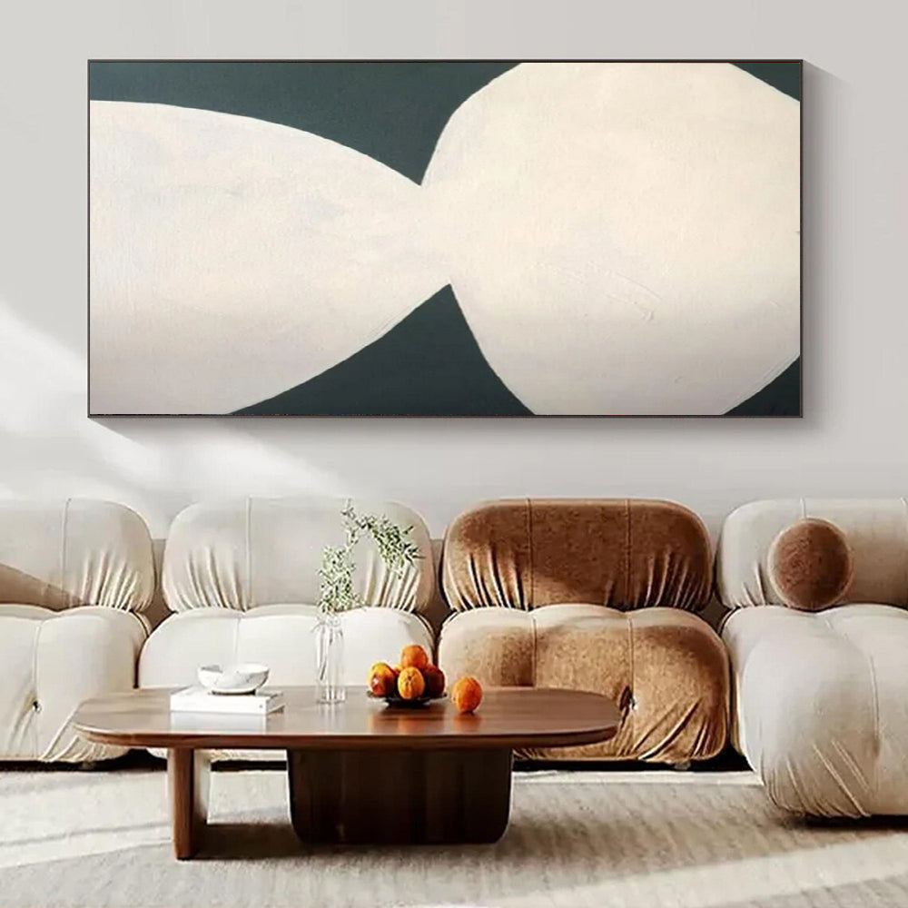 Extra-Huge Hand-Painted Modern Abstract Canvas for Luxury Villa Foyers
