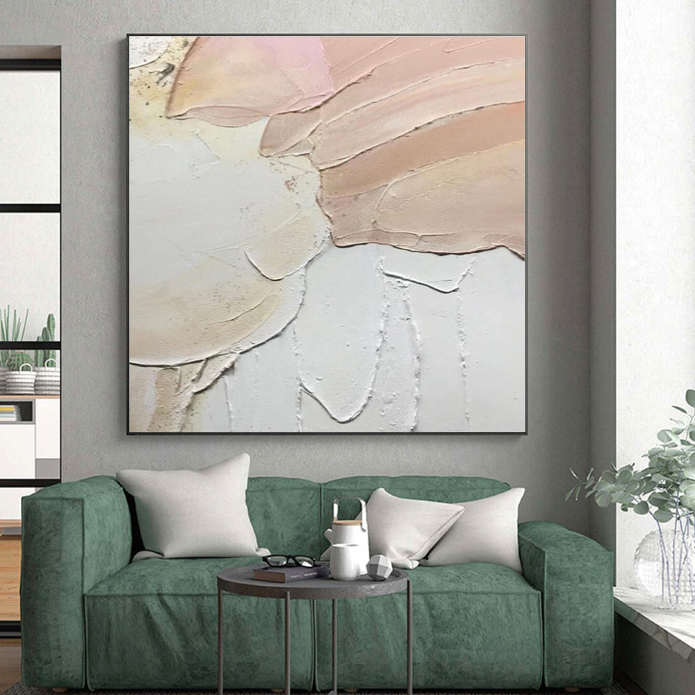 Colossal Personalized Abstract Wall Art for Reading Nook Window Seat
