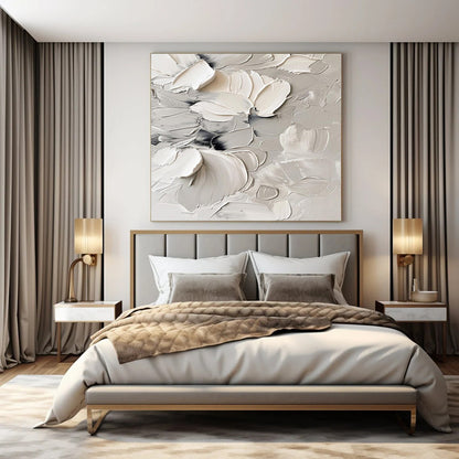 Extra-Huge Hand-Painted Modern Abstract Artwork for Office Virtual Meeting Rooms