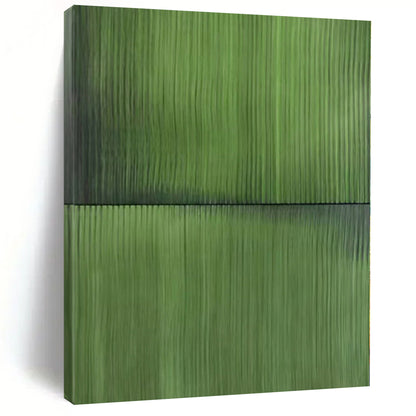 Immense Abstract Canvas for Media Room Recesses - Hand-Painted Resin on Linen