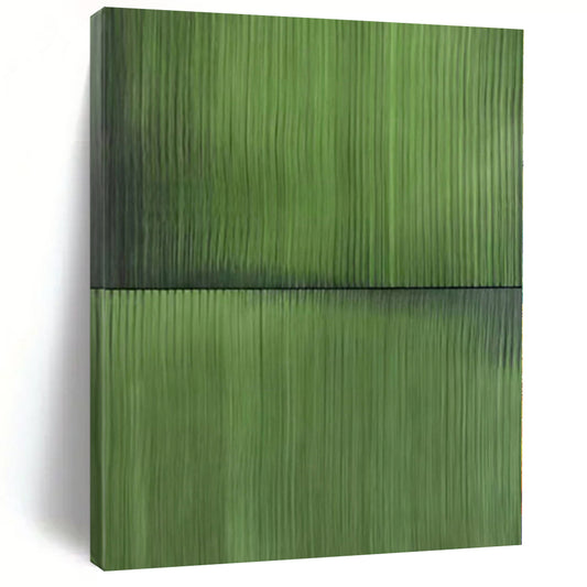 Immense Abstract Canvas for Media Room Recesses - Hand-Painted Resin on Linen