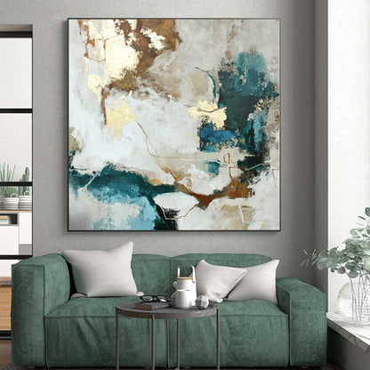 Oversized Custom Abstract Canvas for Pet Nook Spaces