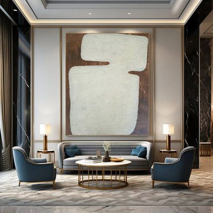 Large Hand-Painted Contemporary Abstract Wall Art for Cozy Home Kitchens